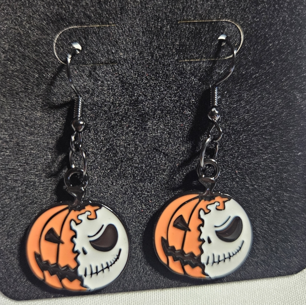 5/$20 Handcrafted Pumpkin King/Jack Earrings | Nightmare Before Christmas